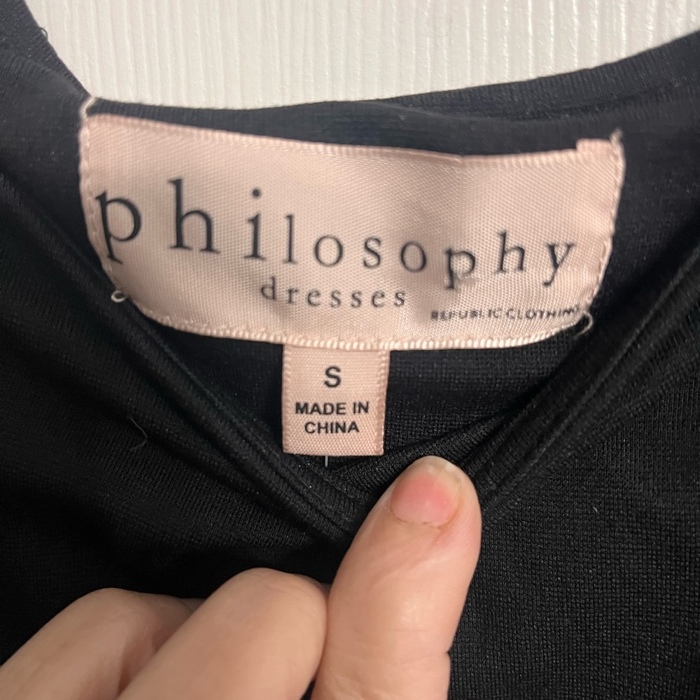 Philosophy Black Sleeveless Dress - Picture 2 of 4